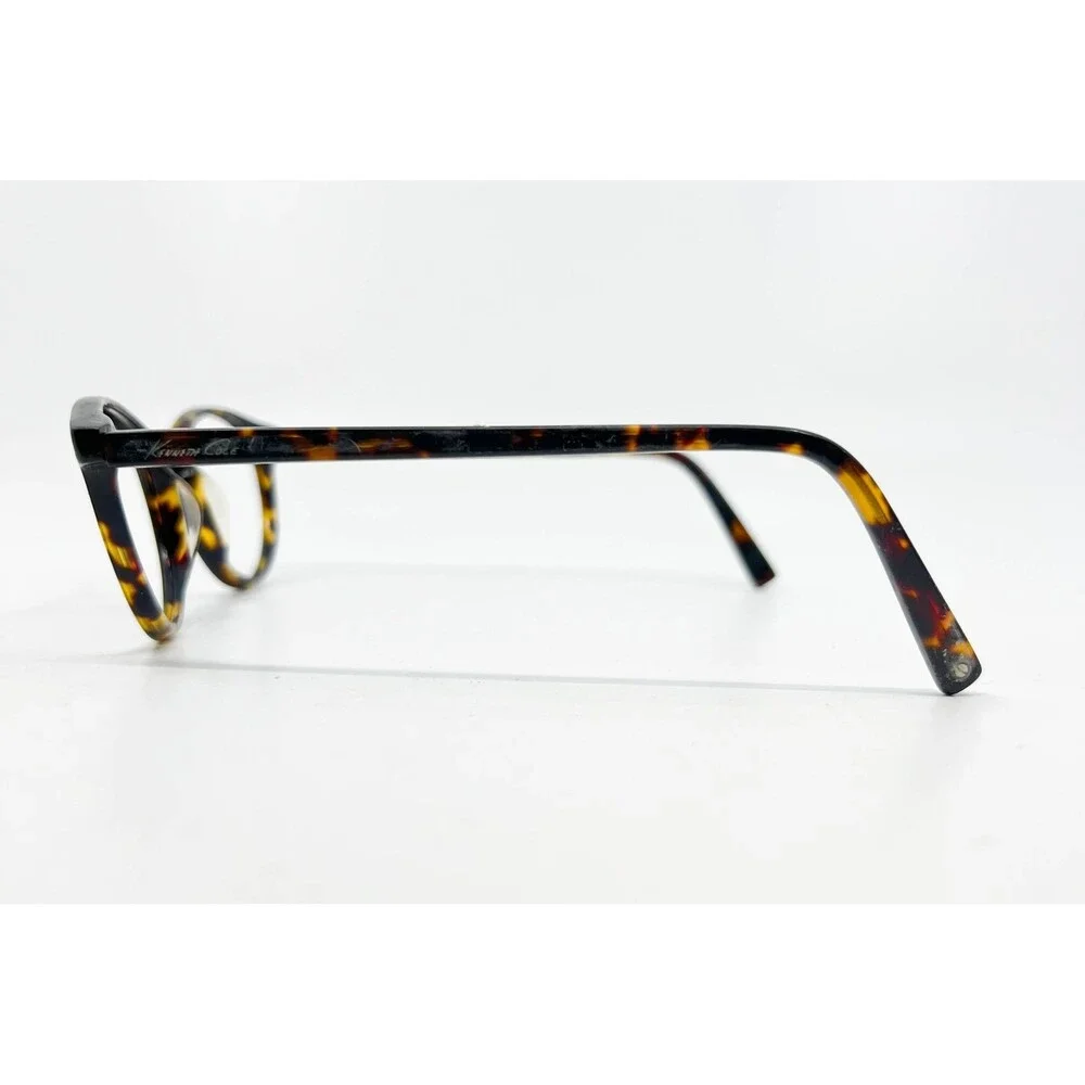 Kenneth Cole Eyeglasses Mens Tortoise Round Full Rim Frames 49-21-140